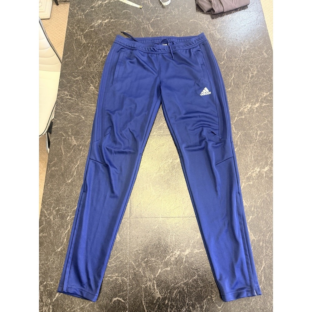 Adidas Women's Climacool Size Medium Blue Drawstring Track Pants